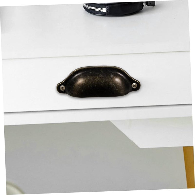 Vintage Bronze Cabinet Pulls Handles 12 Pack Smooth Surface For Wardrobe Kitchen - Image 4